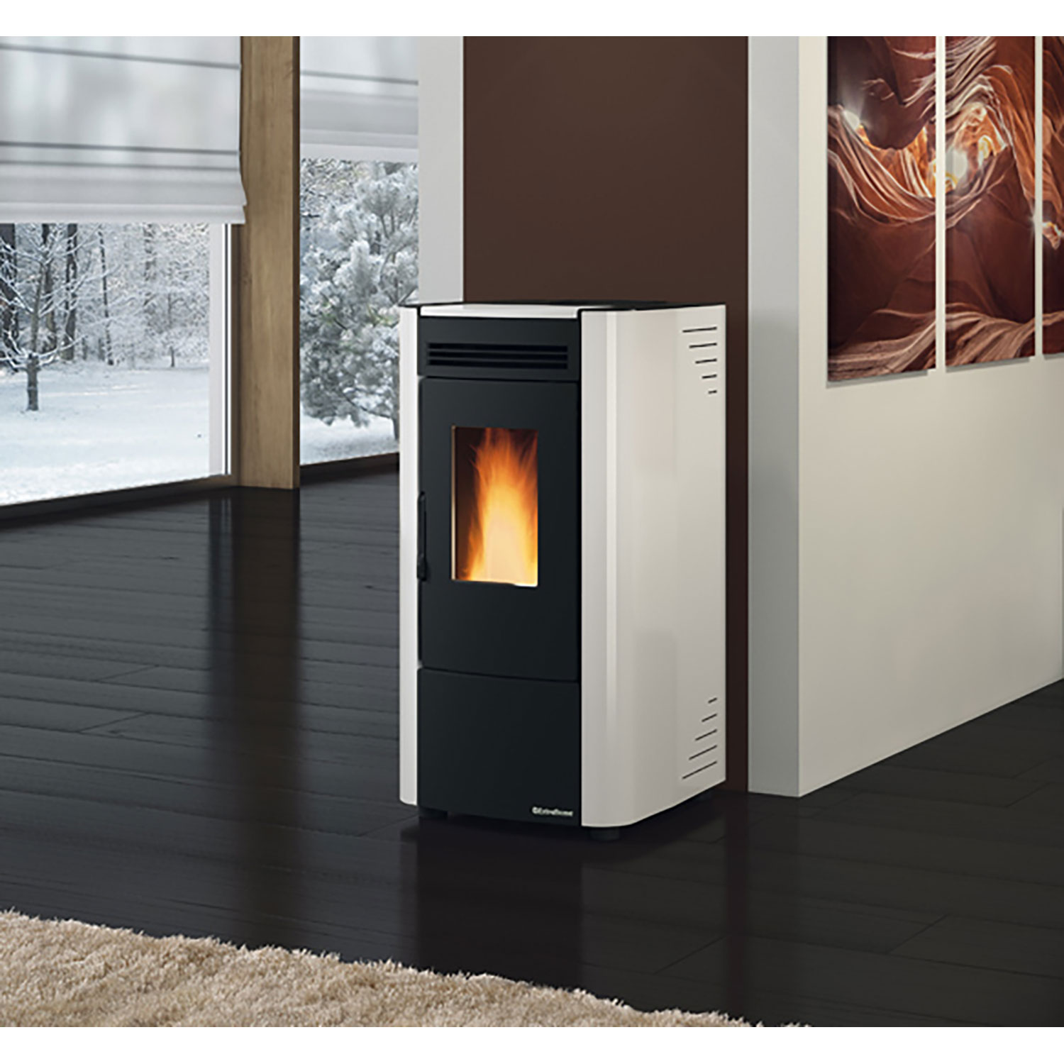 KETTY 5.0 - Extraflame Nordica pellet stove 6.5 kW - 186 m³ heatable