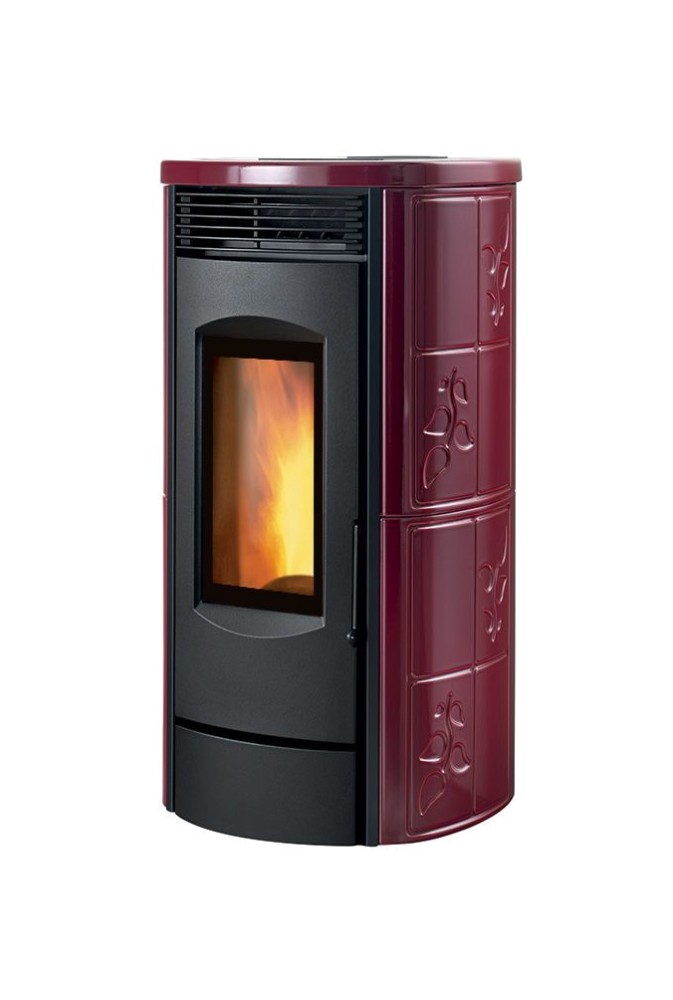NPS7 EVO Alpina Evo - Stufa a pellet Caminetti Montegrappa ad aria calda con ventilazione smart 7 kw - 73 m² riscaldabili