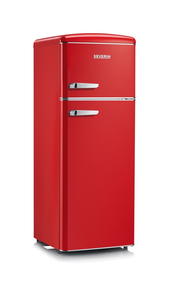 Elettrodomestici fondamentali - Severin RKG 8930 Frigorifero con congelatore a libera installazione - cm. 55 h 146 - lt. 208 - rosso