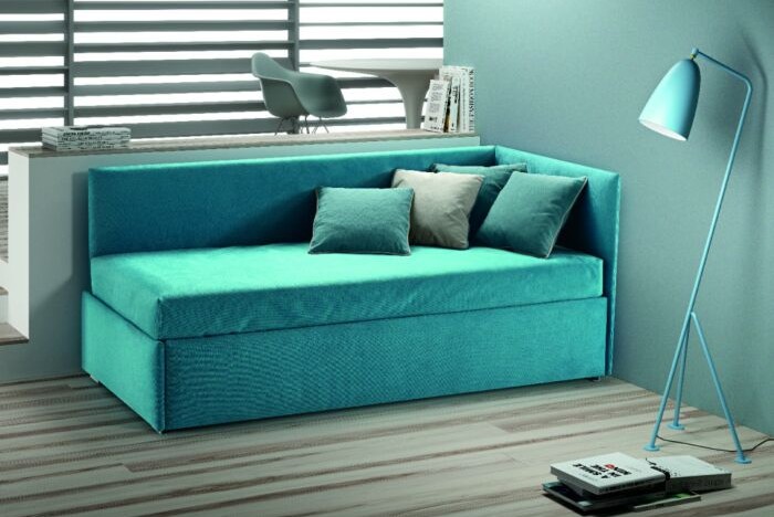 Samoa TWICE CORNER sofa bed - removable cover, single, queen size with storage, drawers or pull-out second bed
