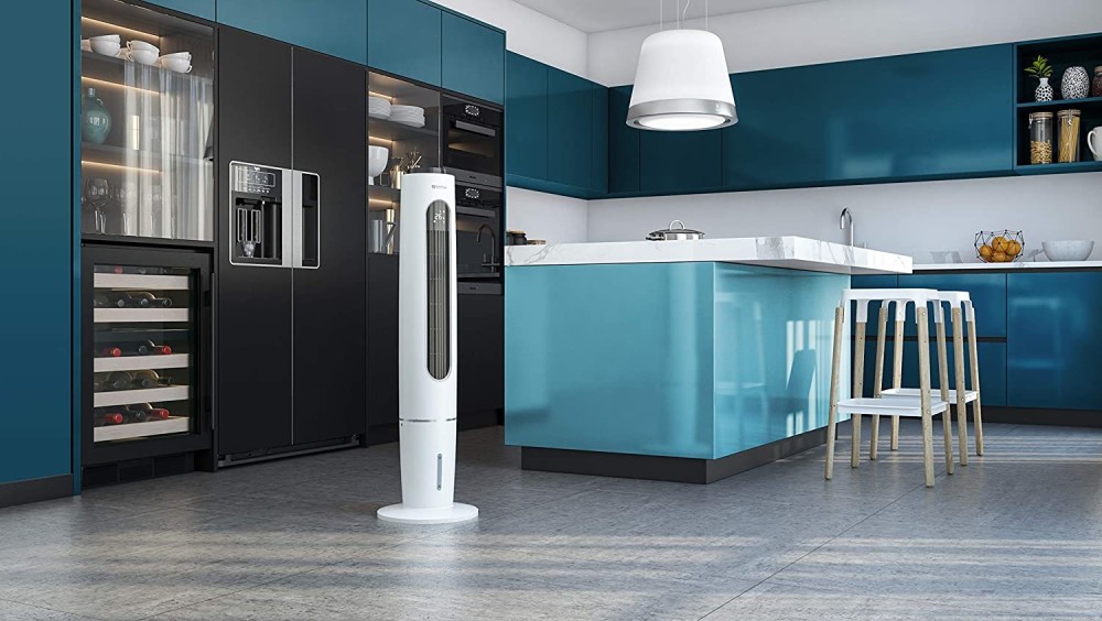 Olimpia Splendid PELER TOWER Peler Tower Ventilatore/raffrescatore evaporativo - 65 db - portata d'aria 300 m3/h - bianco