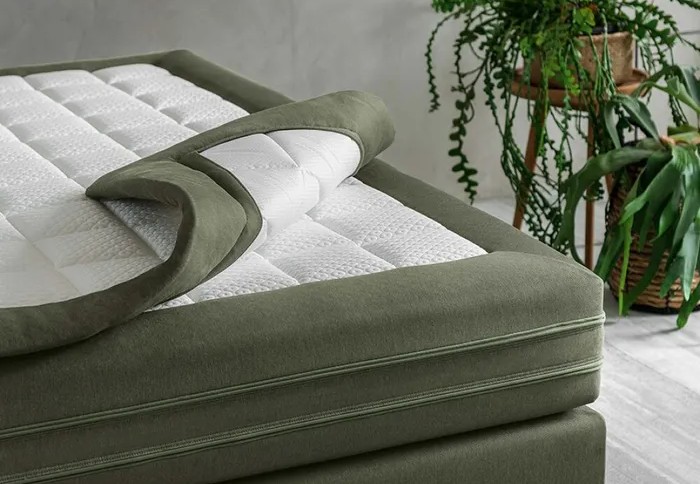 Topper Dem materassi COLOURS - Topper in tessuto con imbottitura anallergica o kapok, 3 colori, tutte le dimensioni standard