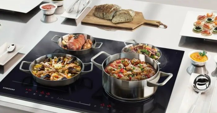 Samsung NZ64R3747BK induction hob - 60 cm, built-in 56 x 49 cm, maximum power 7200 kW, FlexiZone, Slide Touch Control, heat retention, automatic safety shut-off and child lock.