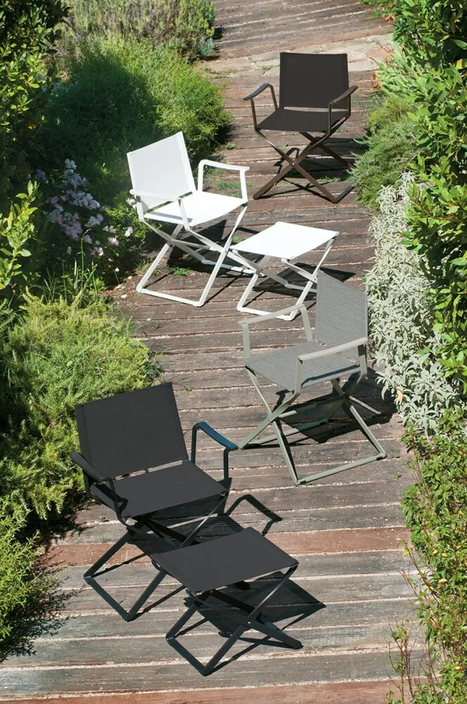 Emu CIAK folding outdoor chair - set with Emu CIAK footrest