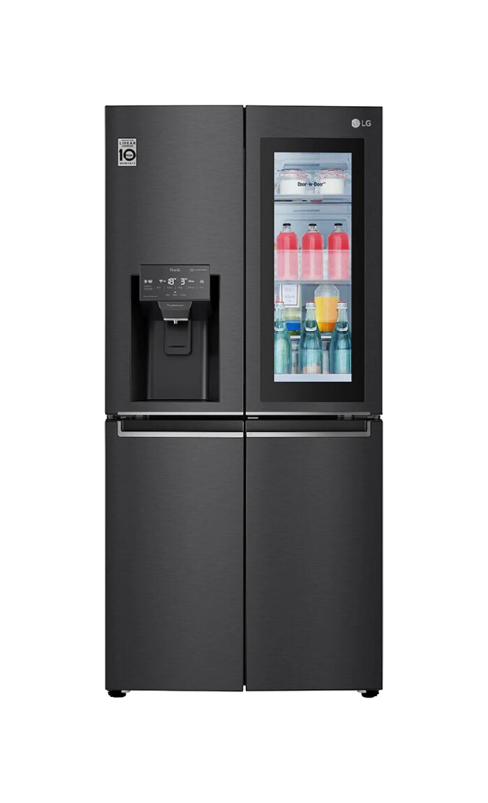 essential home appliances - Lg GMX844MC6F - Side by side refrigerator with freezer - cm. 84 h 179 - l. 508 - black