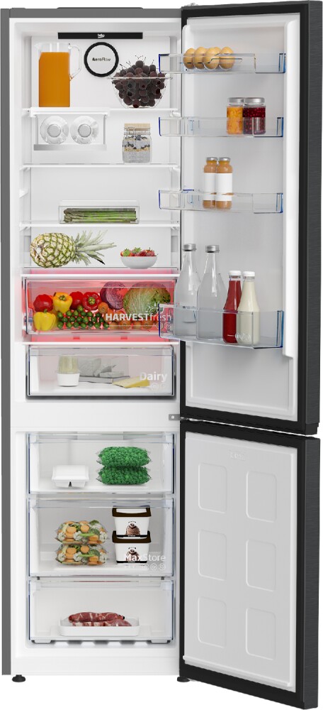 Choosing a refrigerator with special functions: Beko B7RCNE407HXBR Bpro 700 - Free-standing refrigerator with freezer - cm. 60 hours 204 - l. 355 - dark graphite stainless steel