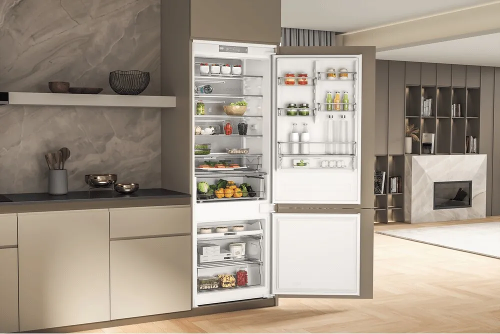Frigorifero Whirlpool WH SP70 T122 - ambientato cucina moderna, aperto