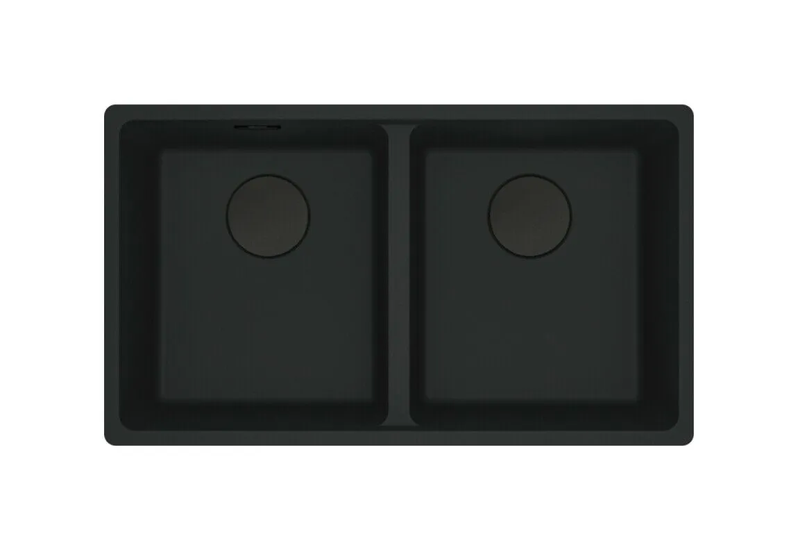 Franke MRG 120-35-35 Maris sink, 2 bowl, black matt