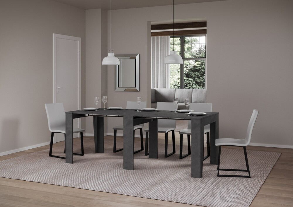 extendable console tables - ANEA Itamoby opened, anthracite