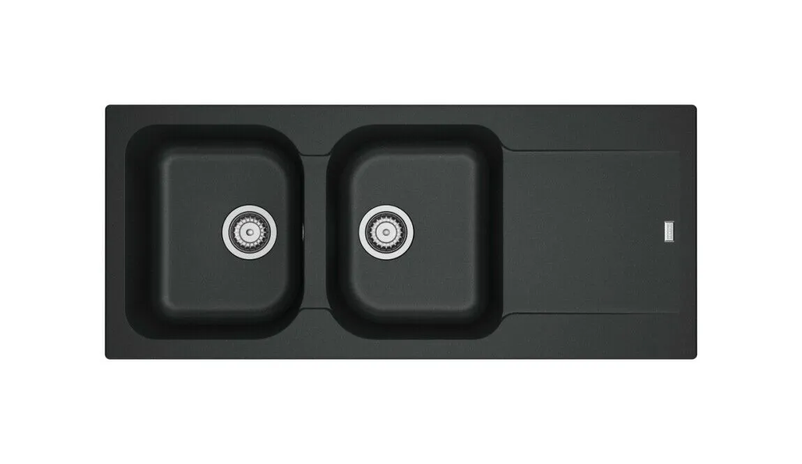Franke BFG 621 Boston sink, 2 bowl, black matt