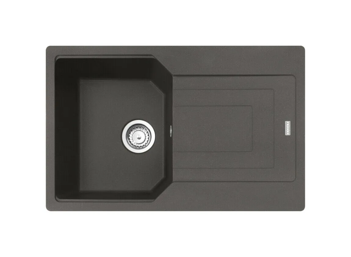 Lavello Franke UBG 611-78 Urban, 1 vasca, incasso standard, 78 x 50, con gocciolatoio reversibile, grigio ardesia, 