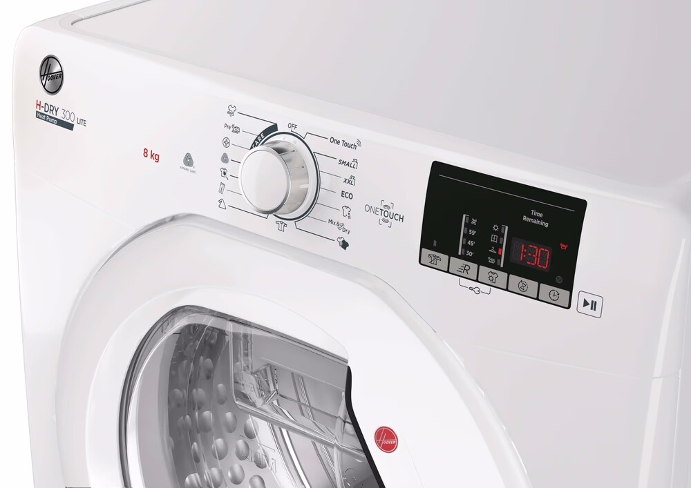 Hoover HLE H8A2DE-S H-Dry 300 Lite Asciugatrice cm. 60 - capacità 8 kg - bianco