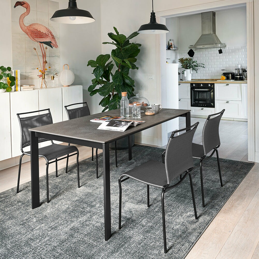 connubia tables best-selling - EMINANCE - Extendable table with metal or wooden frame and melamine or ceramic top
