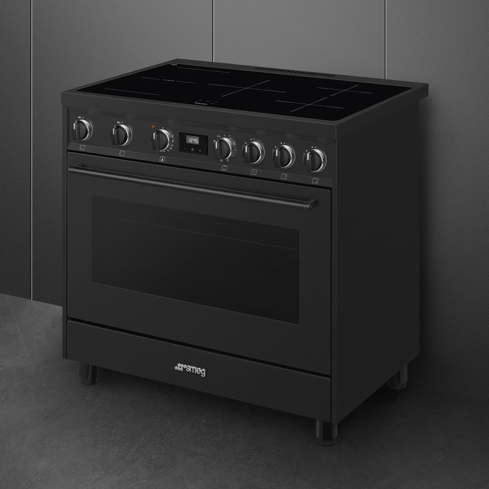 home appliances - Smeg C91IEA9 Sinfonia - freestanding cooker 90 x 60 anthracite - 1 electric oven + 5 induction zones
